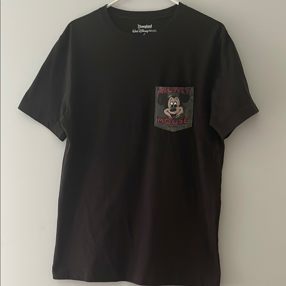 Disney Black Short Sleeve Tee with Crew Neck